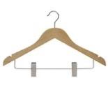 Standard Hook Hanger Light Wood With Clips
